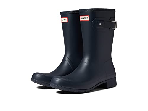 HUNTER Damen Original Tour Short Rubber Navy Stiefel 42 EU von HUNTER