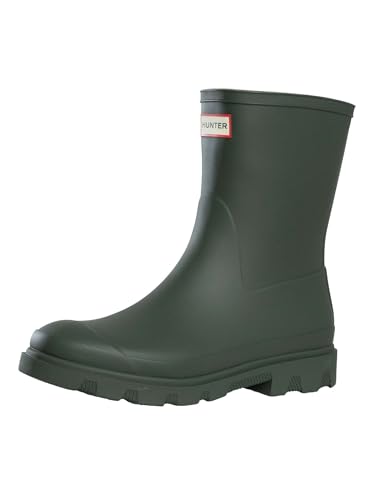 HUNTER Downpour Short Boot Dark Olive Größe EU 38 von HUNTER
