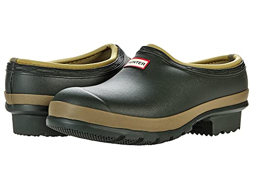 HUNTER Gardener Neo Lined Clog Dark/Olive 8 M von HUNTER