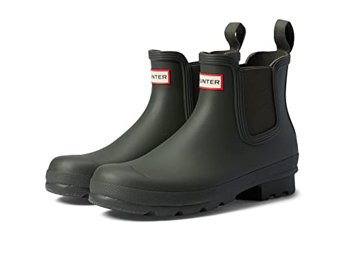 Hunter Herren Chelsea Bootsschuh, Dark Olive, 42 EU von HUNTER