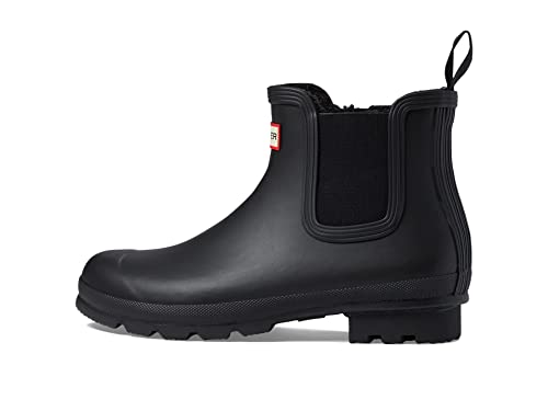 Hunter Herren Original Insulated Chelsea Rubber Black Stiefel 45-46 EU von HUNTER