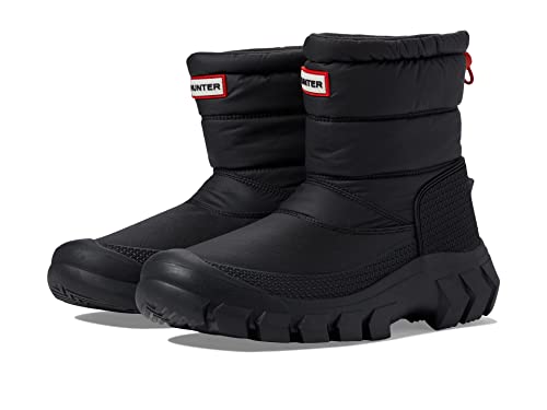 HUNTER Intrepid Insulated Short Snow Womens Boots 39 EU Black von HUNTER