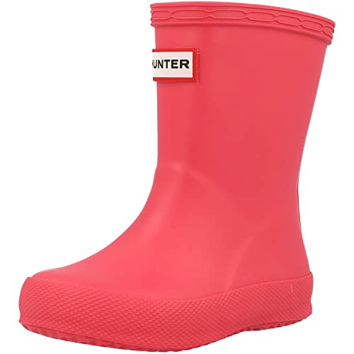 HUNTER Kinder Gummistiefel pink/weiß/schwarz 24 von HUNTER