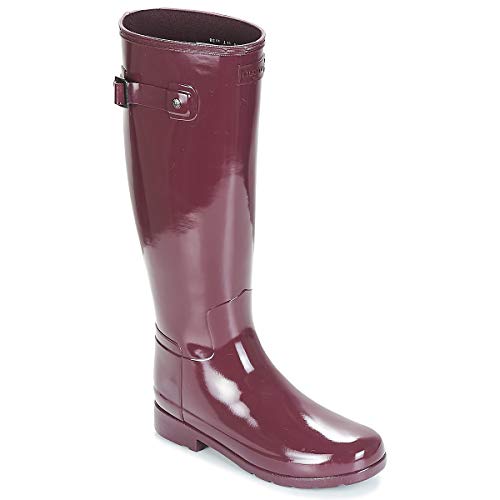 HUNTER Original Refined Tall Damen Gummistiefel Rot, Größenauswahl:37 von HUNTER