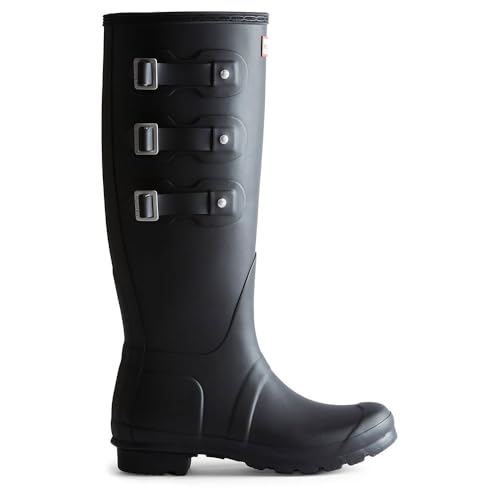 HUNTER Original Tall Multi Buckle Rain Boots EU 40-41 von HUNTER