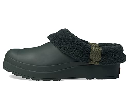 HUNTER Play Sherpa isolierte Clogs für Frauen bieten Halten Sie Ihre Füße warm, Textilfutter und Innensohle, und Slip-On-Stil, Arctic Moss, 36 EU von HUNTER