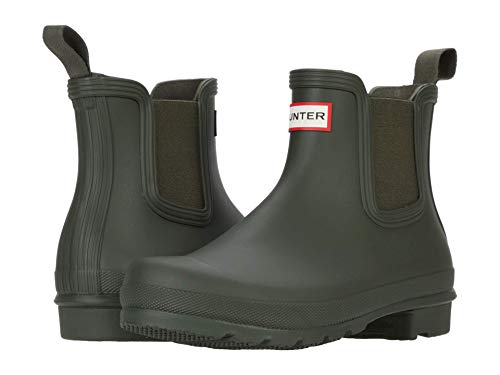Hunter Damen Chelsea Bootsschuh, Dark Olive, 43 EU von HUNTER
