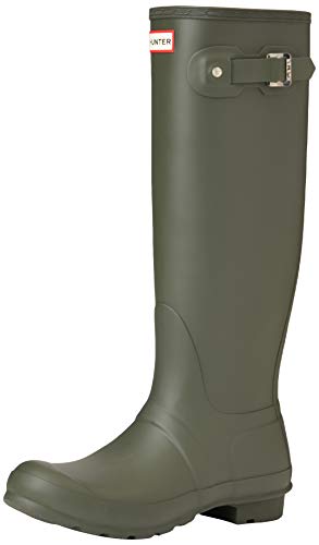 Hunter Damen High Wellington Boots Gummistiefel, Grün (Dark Green/dov), 42 EU von HUNTER