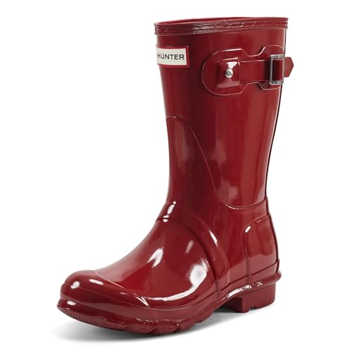 Hunter Damen Wmn Org Short Gloss Gummistiefel, Rot (Military rot), 39 EU von HUNTER