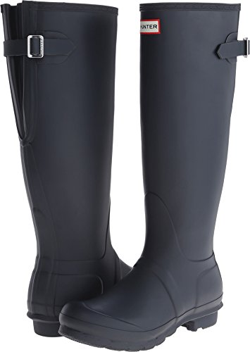 Hunter Original Back Adjustable Gloss, Damen Stiefel, Blau (Navy), 42 EU von HUNTER