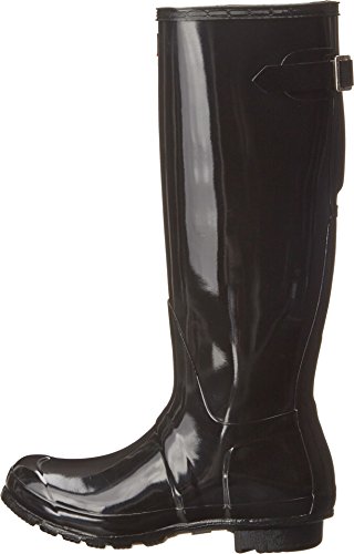 Hunter Original Back Adjustable Gloss, Damen Stiefel, Schwarz, 42 EU von HUNTER