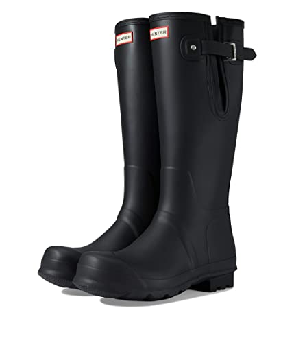 Hunter Unisex Side Adjustable Gummistiefel, Black, 47 EU Weit von HUNTER
