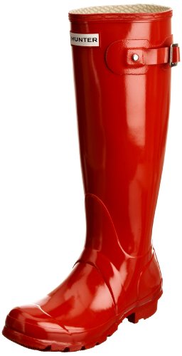 Hunters Original Tall Gloss W23616, Damen Gummistiefel, Rot (pillar box red), EU 38 (UK 5) von HUNTER