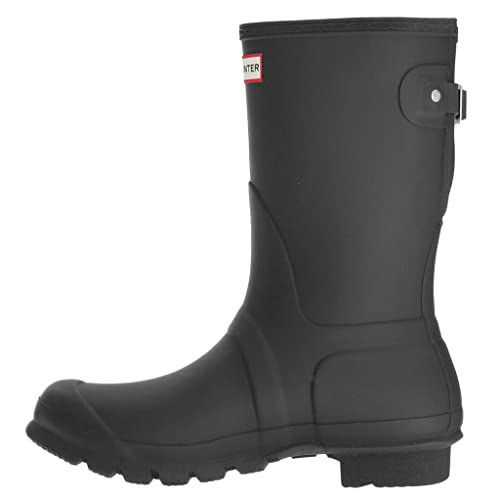 New Hunter Ladies' Original Back Adjustable Short Wellington Boots - Black - 8 von HUNTER