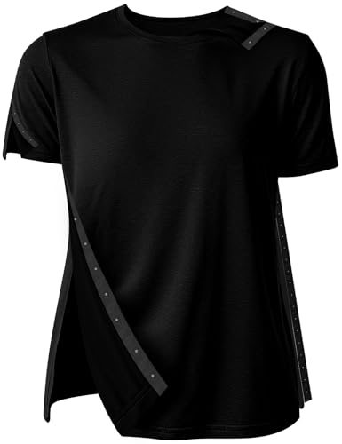 Postoperations-Shirts für Männer und Frauen, nach der Schulter-Operation, Hemden nach der Schulter, für Männer und Frauen, Schwarz, XL Postoperations-Shirts für Männer und Frauen, nach der Schulter-Operation, Hemden nach der Schulter, für Männer und Frauen, Schwarz, XL von HUOBAOPAO