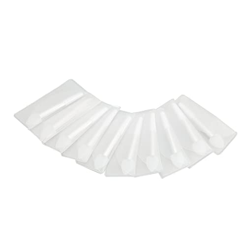 10 Stück Mini-Make-up-Pinsel aus Silikon in Herzform, tragbarer Lidschatten-Applikator von HUONIU