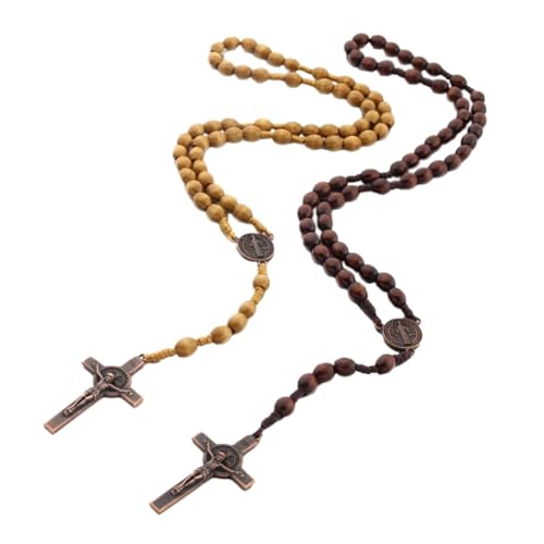 HUPYOMLER Handgefertigte Rosenkranz-Halsketten Aus mit Katholischem AnhäNger für MäNner und Frauen, Schmuck, Christliches Gebet, ReligiöSes Geschenk von HUPYOMLER