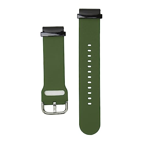 22-mm-Silikon-Uhrenarmband, Austausch der Armbänder für Smart-Sportuhren (OD Grün) von HURRISE