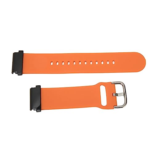 22-mm-Silikon-Uhrenarmband, Austausch der Armbänder für Smart-Sportuhren (Orange) von HURRISE