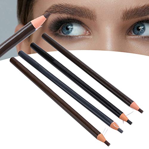 4 Farben Duckbill Augenbrauen Bleistift Set Langlebiges, Wasserdichtes Natur Augenbrauenstift Kosmetikwerkzeug, 4 Teiliges Augenbrauen Bleistift Set von HURRISE