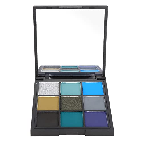 9 Farben Lidschatten-Palette, Lidschatten Easy Coloring Lidschatten-Kit, Matter Glitzerschimmer für Lidschatten-Make-up-Palette, Lidschatten (Typ 1) von HURRISE