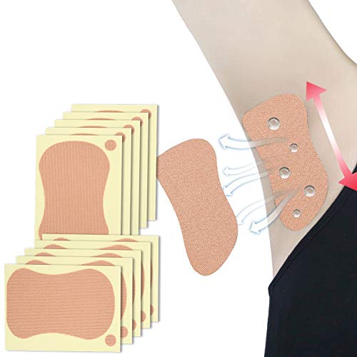 Achsel Patch, Unterarm Sweat Pad Unisex Schweiß absorbierende Achsel Pad für Männer und Frauen 10 Stück 9 x 6,5 cm von HURRISE
