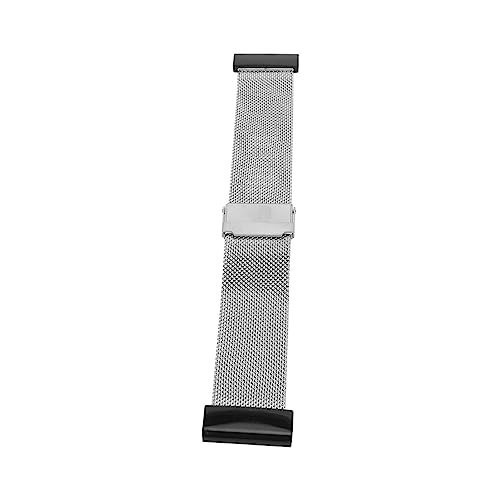 Edelstahl-Mesh-Uhrenarmband, Verstellbares Schnellverschluss-Uhrenarmband, 26 Mm, Passend für Smartwatch (Silber) von HURRISE