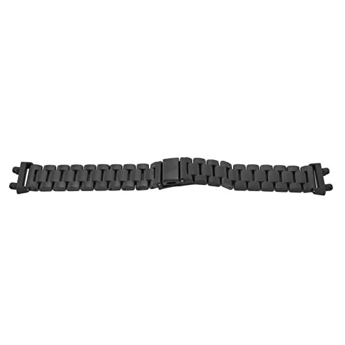 Ersatz-Armband, Größenanpassung, Werkzeug Zum Entfernen von Uhrengliedern, Edelstahl-Uhrenarmband für T Rex 2 (Schwarz) von HURRISE