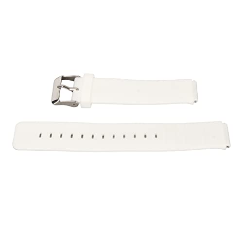 Ersatzarmband, Silikon-Ersatz-Uhrenauslöser-Zubehör Uhrenarmband Strao Ersatzarmband für Verstellbares Weiches Schnellarmband für T1 (Weiss) von HURRISE