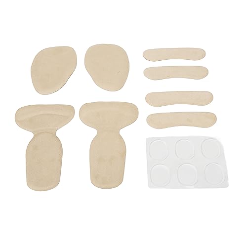 Fersen-Gel-Pads, Fersen-Griff-Einlagen, Aprikosen-Fussel, Fersen-Griff-Pads für Fersen-Pads, Schuh-Set, 2-in-1, Selbstklebend, für Männer und Frauen von HURRISE