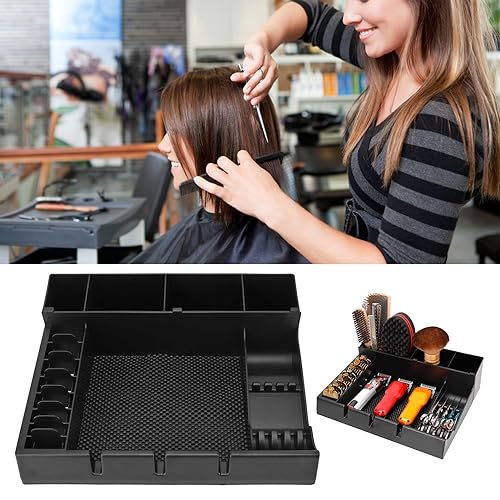 Friseur-Clipper-Tablett, Abnehmbar, Rutschfest, Einfache Montage, Robuster ABS-Organizer für Haarstyling-Werkzeuge für Salon-Shop von HURRISE