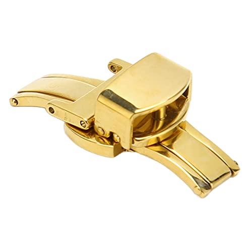 Goldene Uhrenarmbandschnalle Professionelles Edelstahl-Uhrenarmbandverschluss-Ersatzzubehörteil (18mm) von HURRISE
