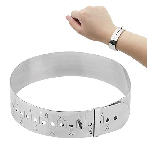 Handgelenk Messgerät, Armreif Messgerät Edelstahl Handgelenk Ring Größen Messgerät Armband Messgerät Einstellbares For Schmuckherstellungs-Sets Für Männer, Frauen Und Kinder von HURRISE