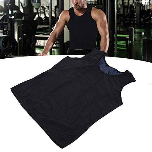 Herren Sauna Schweißweste, Sweat Vest Shapewear Shapewear Weste For Sauna-Anzüge MAnnliche Shapewear Weste For Sauna-Anzüge Taille Trainer Body Shaper(S M) von HURRISE