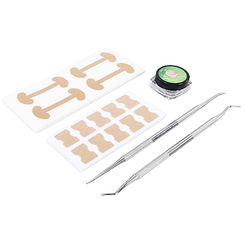 Kit für Eingewachsene Zehennägel, Zehennagel-Korrektur-Patch, C-Typ-Streifen, Nagelfeilenheber, Pediküre-Werkzeug-Sets von HURRISE