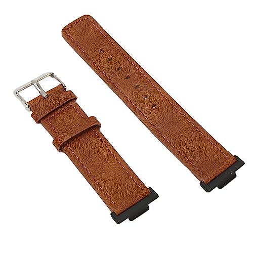 Leder-Smartwatch-Armband für Watch FIT 2, Bequemes Ersatzarmband, Unisex, Hautfreundlich und Geruchsfrei (Brown) von HURRISE