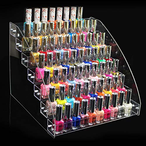 Nagellack Display Ständer, Nagellack Display Acryl Klar Make-Up Display-Ständer Rack-Organizer-Halter[Seven Ständer Acryl Nagellackständer Für Kosmetikorganiser Layers] von HURRISE