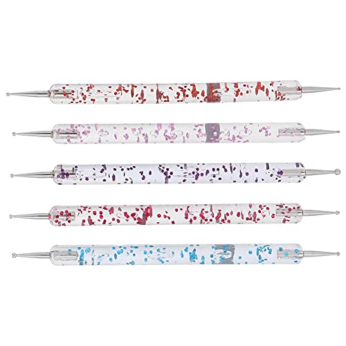 Nail Art Werkzeug, 5 Stück Nail Art Dotting Tools Dotting Tools Set Nagel Maniküre Werkzeug Diy Nagel Dotting Pen Nagel Dotting Pen Nail Art Stifte Für Frauen Für Home Salon von HURRISE