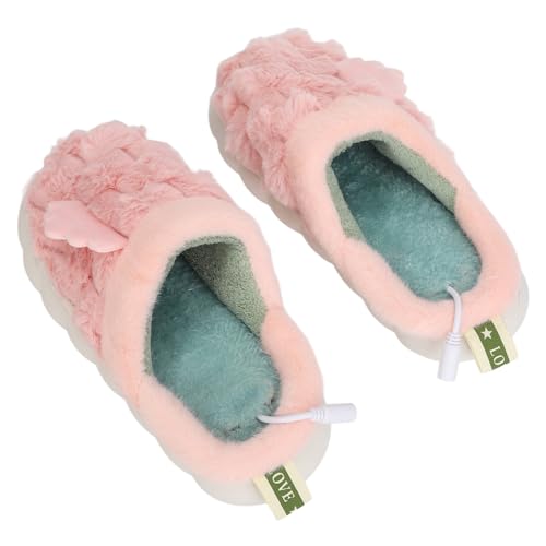 USB-wärmender Slipper, Warmer, Elektrisch Beheizter Plüsch-Slipper, äußerst Bequeme USB-Fußwärmer-Schuhe mit Rutschfester Sohle, von HURRISE