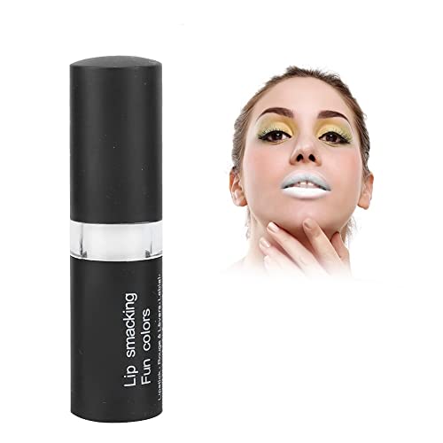 Vampire Matter Lippenstift, Retro, Lippenstift, für Damen, langlebig, für Party-Make-up, Maskerade, Cosplay, Halloween (weiß) von HURRISE