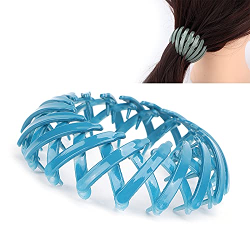 Vogelnest-Haarspange, Vogelnest-förmige Haarspangen Erweiterbarer Brötchen-Pferdeschwanzhalter Haarklammer-Klemme-Zubehör für Frauen Mädchen Haarschmuck(Blau) von HURRISE