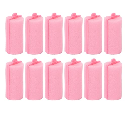 HUSHUI 12 Stück Schaumschwamm-Lockenwickler, Professionelle Lockenwickler Langes, Mittleres Haar, Weiche Schwamm-Lockenwickler, DIY-Haarstyling-Friseurwerkzeuge Frauen und von HUSHUI