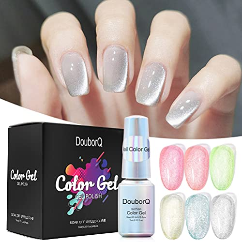 HUSHUI Cat Eyes Gel Nagellack, 7ml Cat Eye UV Gel Polish Soak Off Cat Eyes Gel Nagellack Maniküre Nail Art von HUSHUI