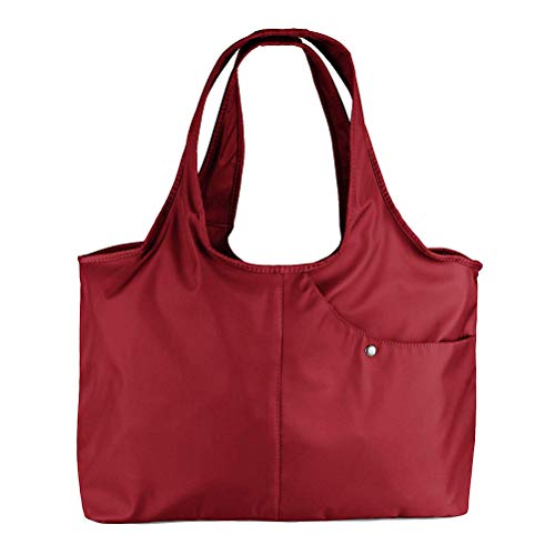 HUSHUI Damenmode Große Tragetasche Schultertasche, Multifunktions-Tragetasche aus Nylon mit großer Tragetasche Wasserdichte Einkaufstasche Reise-Umhängetasche von HUSHUI