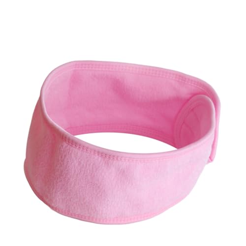 2 Stück Stirnband Turban Kappe Spa Kopf Dusche Haarband Hautpflege Headwrap Make-up Haarband Dusche Bad Spa Haarband Kosmetik Haarband Weiches Badetuch Rosa/531 von HUSHUWAN