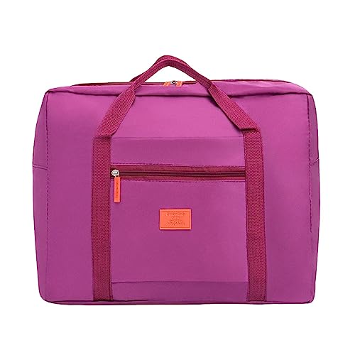 Faltbare Reisetasche for Damen und Herren, Handgepäcktasche, Reisetasche mit Trolley-Hülle, Schulter-Wochenend-Übernachttasche for Fitnessstudio, Yoga, Krankenhaus, Fluggesellschaften /455 (Size : Pu von HUSHUWAN