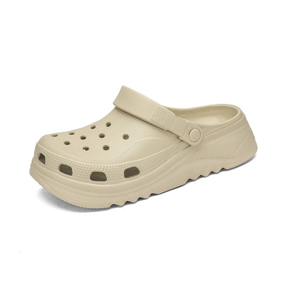 HUSK'SWARE Bequeme Sommer Clog (Verstellbarer Fersenriemen, atmungsaktives Material) Rutschfeste Profilsohle von HUSK'SWARE