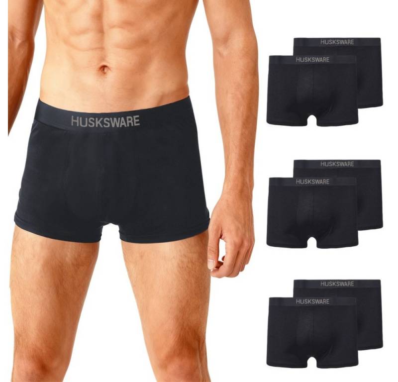 HUSK'SWARE Boxershorts Bequeme, atmungsaktive Unterhosen, 6er-Pack (Atmungsaktiv & feuchtigkeitsableitend) Weiches Baumwollmaterial von HUSK'SWARE
