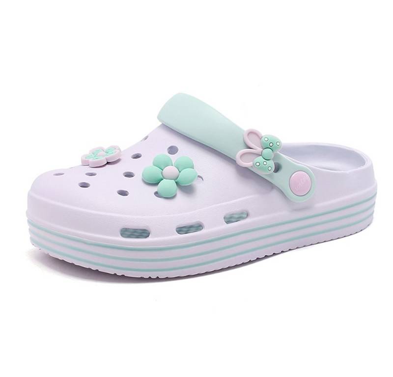 HUSK'SWARE Clog (Damen Blumen Clogs Sommer Freizeit) Leichte, atmungsaktive Clogs Rutschfeste Sandalen aus EVA-Material von HUSK'SWARE