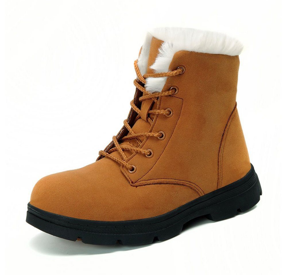 HUSK'SWARE Damen Winterstiefel in Braun Winterboots (Wasserabweisendes Obermaterial) Kuschelig warmes Innenfutter von HUSK'SWARE
